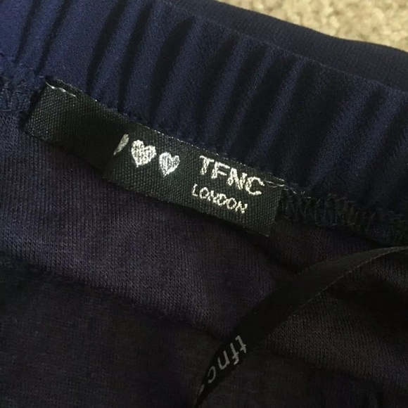 TFNC London ASOS Navy Strapless Dress - size small - Picture 3 of 5